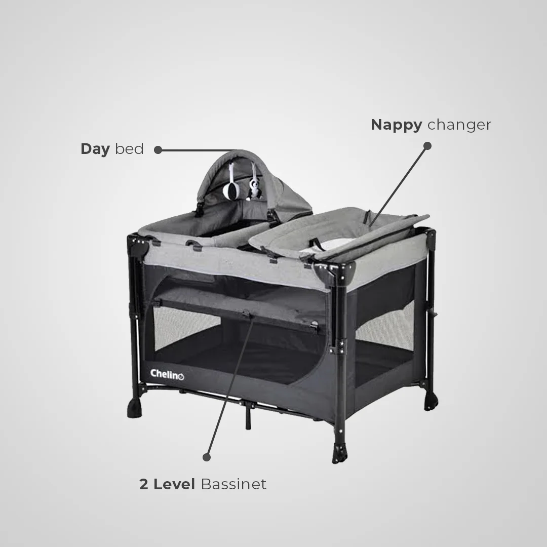 Chelino Tiffany Lux III Co-Sleeper Camp Cot - Image 3
