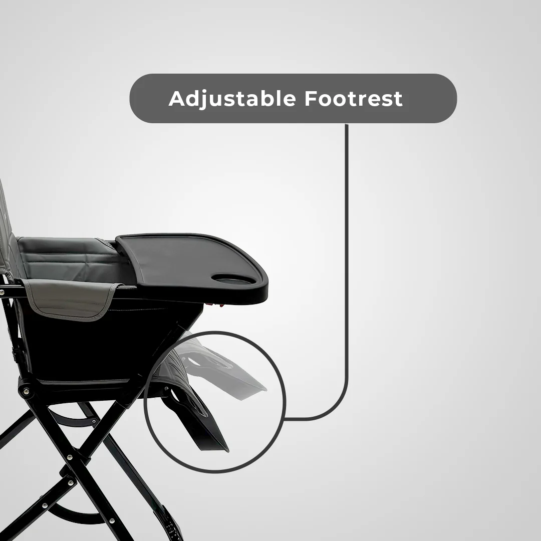 Easy Fold High Chair - Dark Grey - Image 9
