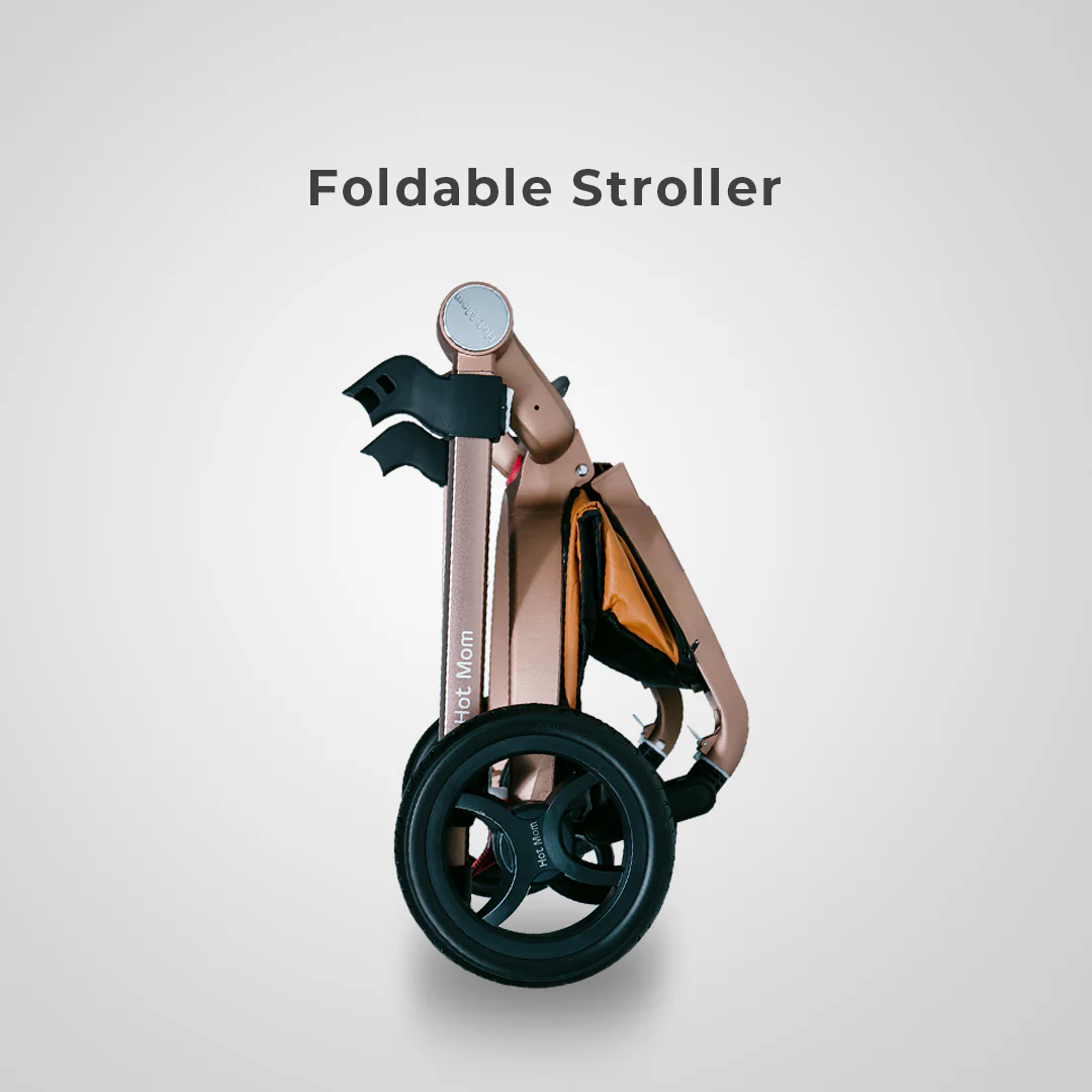 HotMom Cocoon White Stroller - Image 16