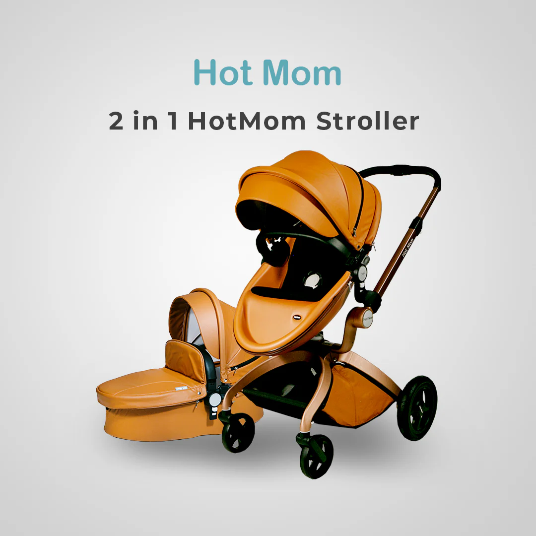 HotMom Cocoon White Stroller - Image 9