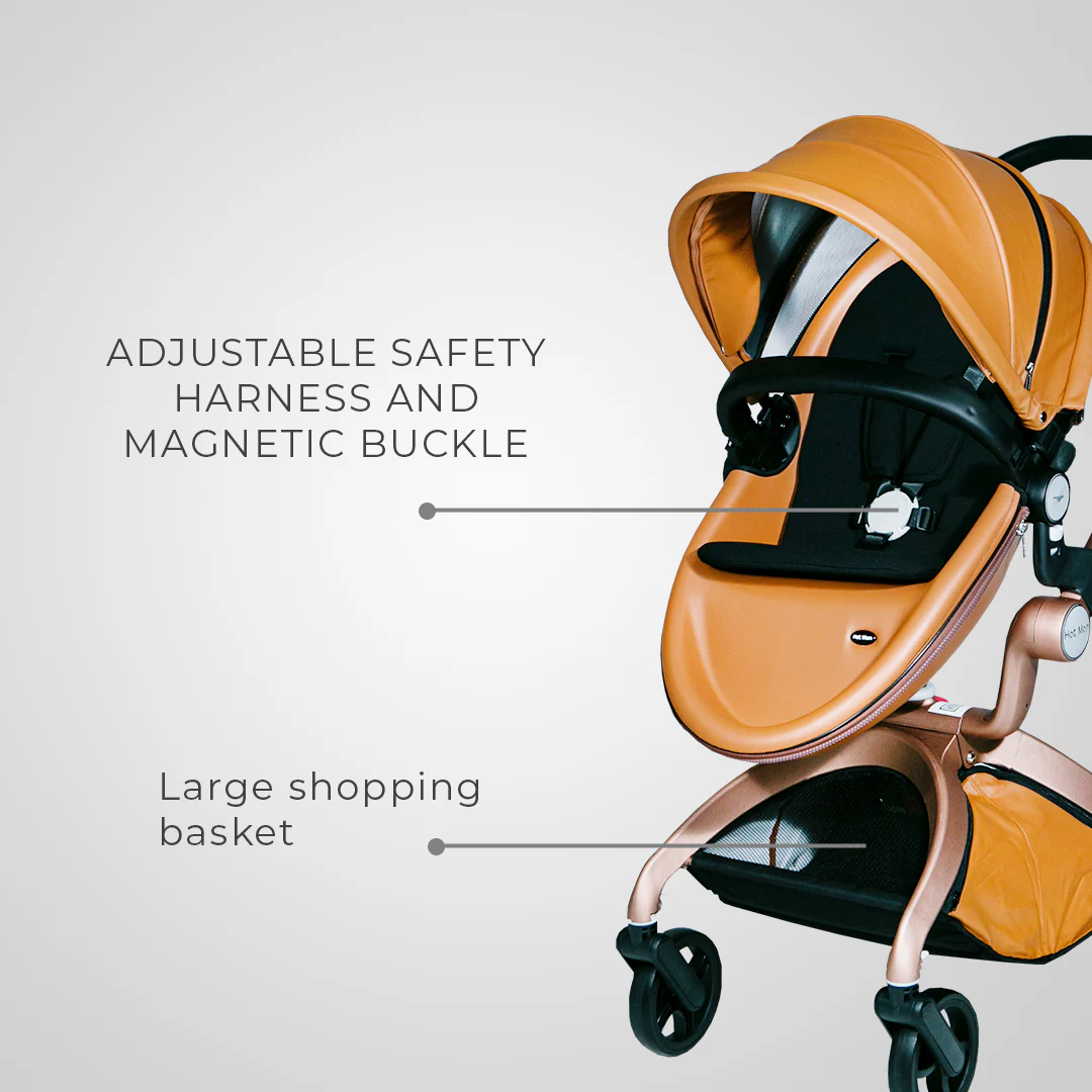 HotMom Cocoon White Stroller - Image 14