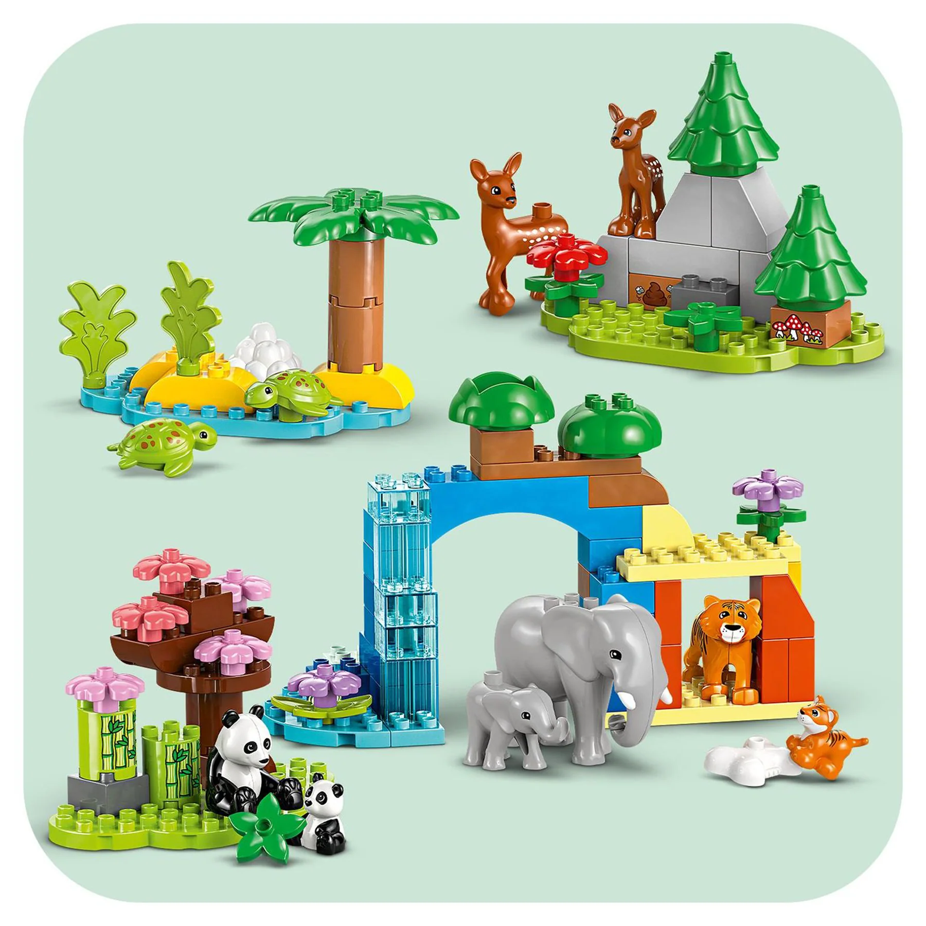 LEGO Duplo 3 in 1 Wild Animal Families - 10446 - Image 8