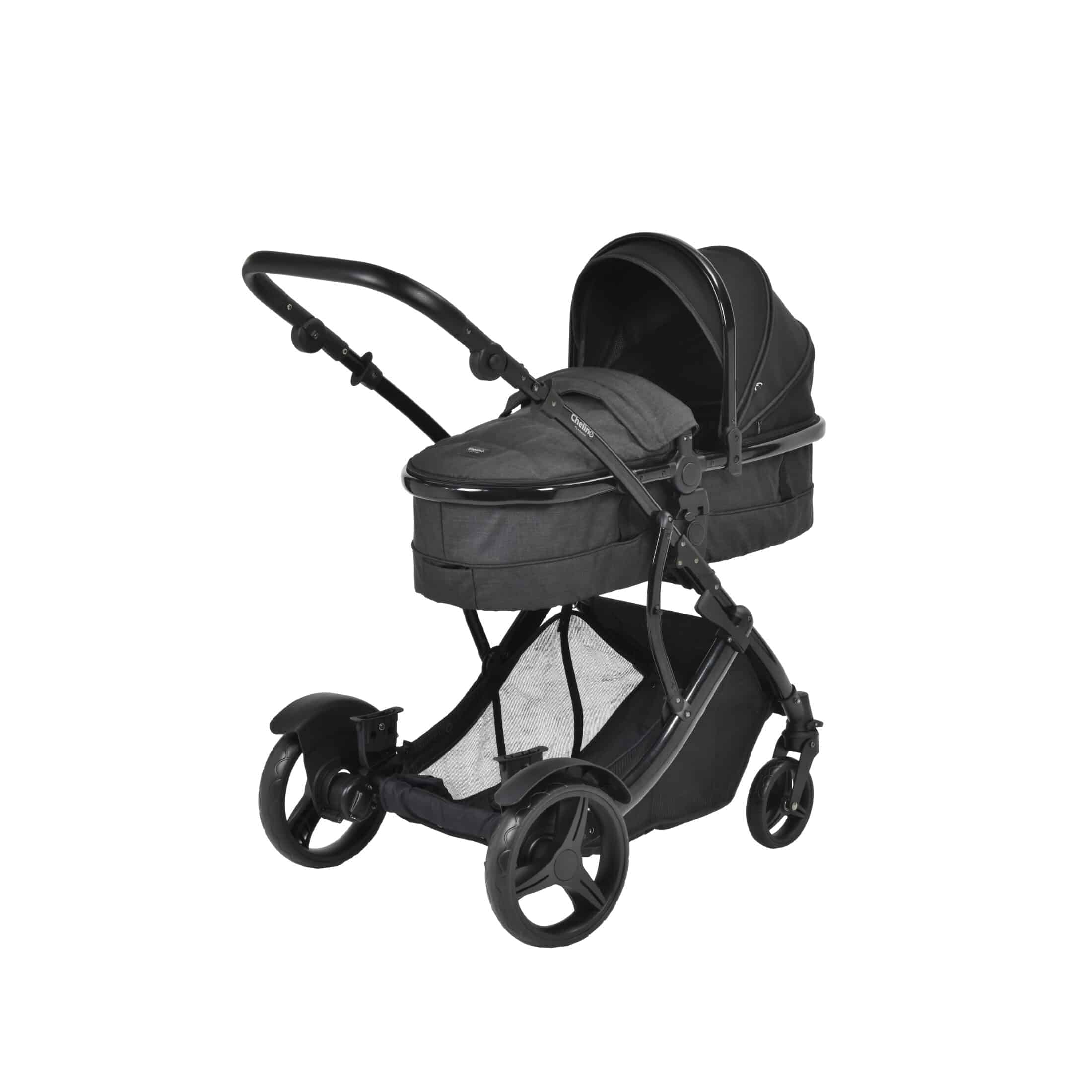 Lunar Twin Black Stroller - Image 3