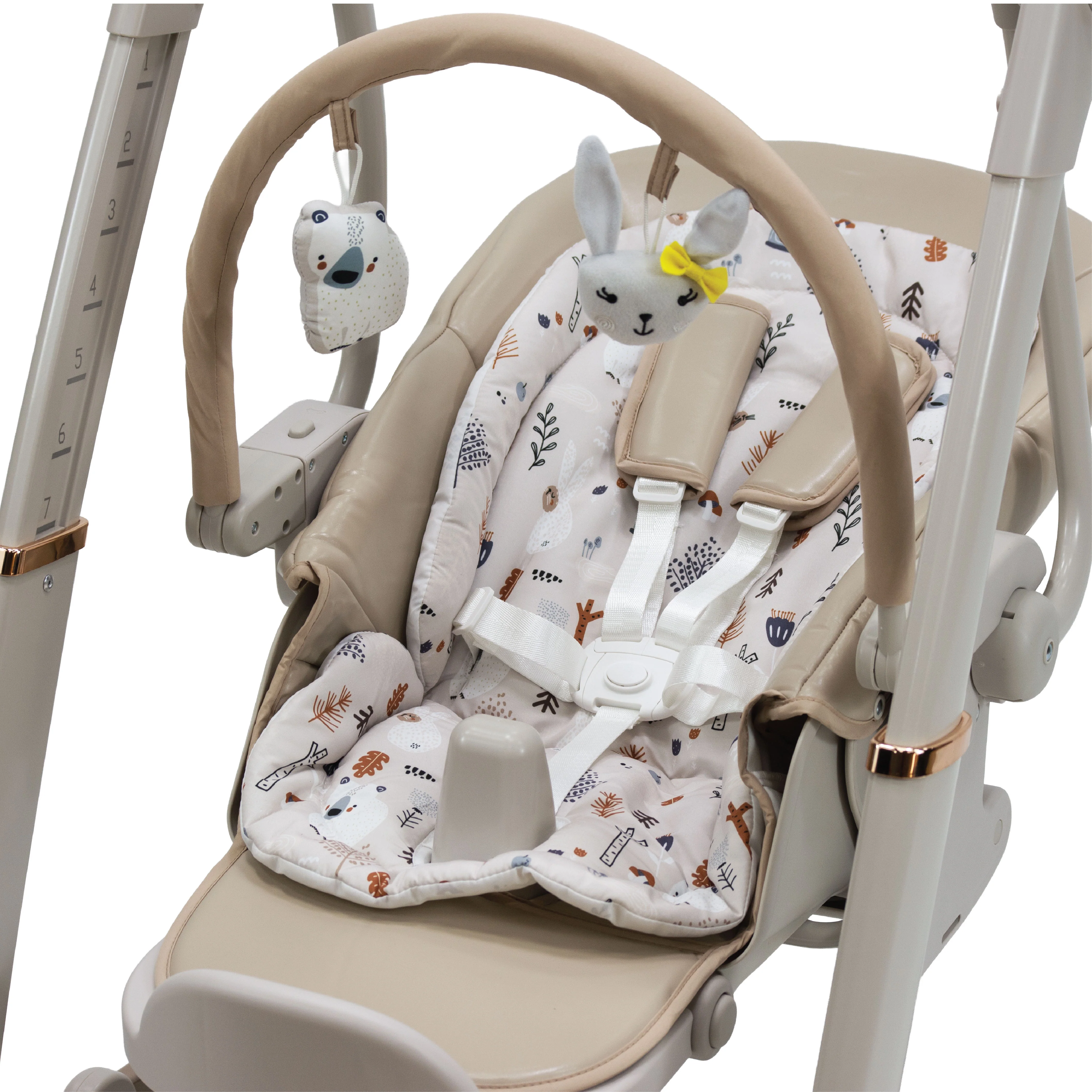 Royal 3 in 1 Swing and High Chair - Beige - Image 19